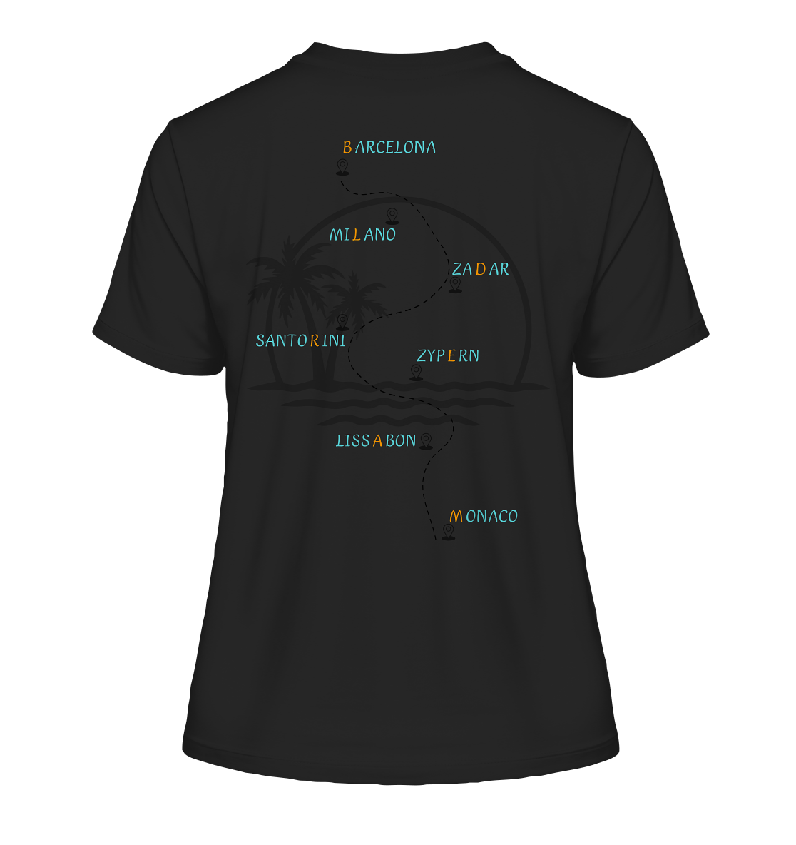 Route of Summer - Fitted Ladies Organic Shirt