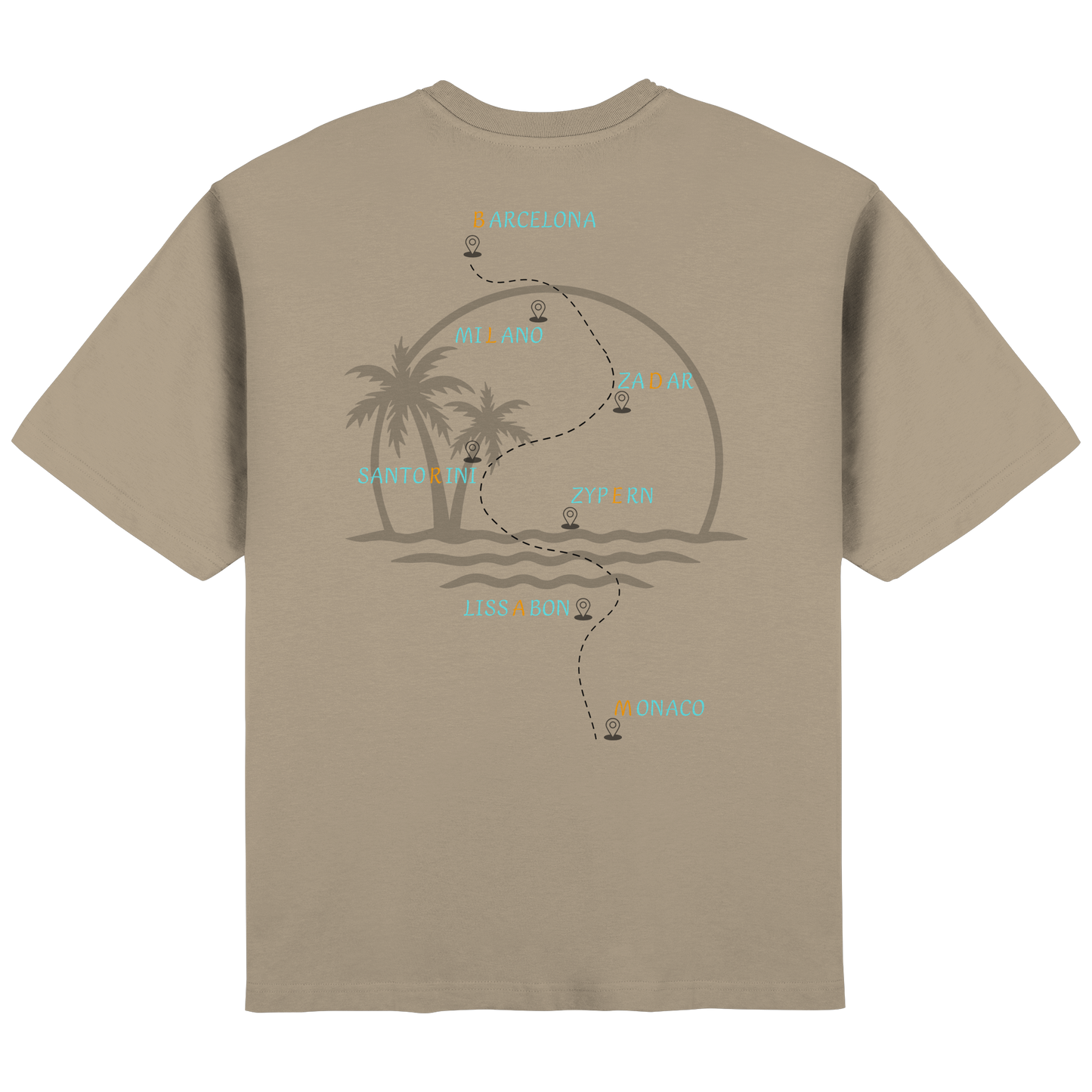 Route of Summer - Streetwear Oversized T-Shirt