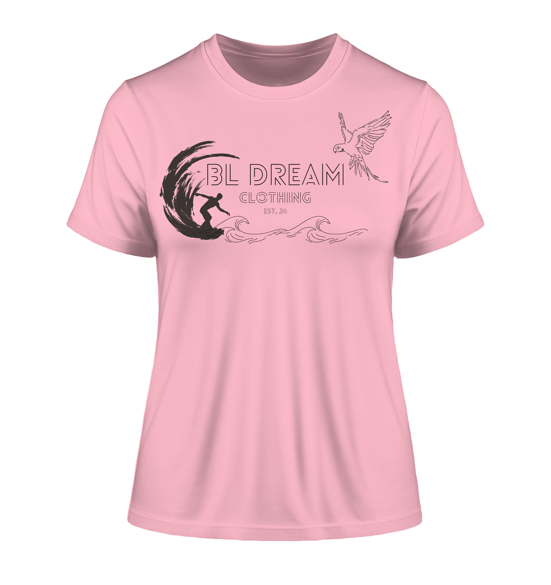 Surf the Summer - Fitted Ladies Organic Shirt