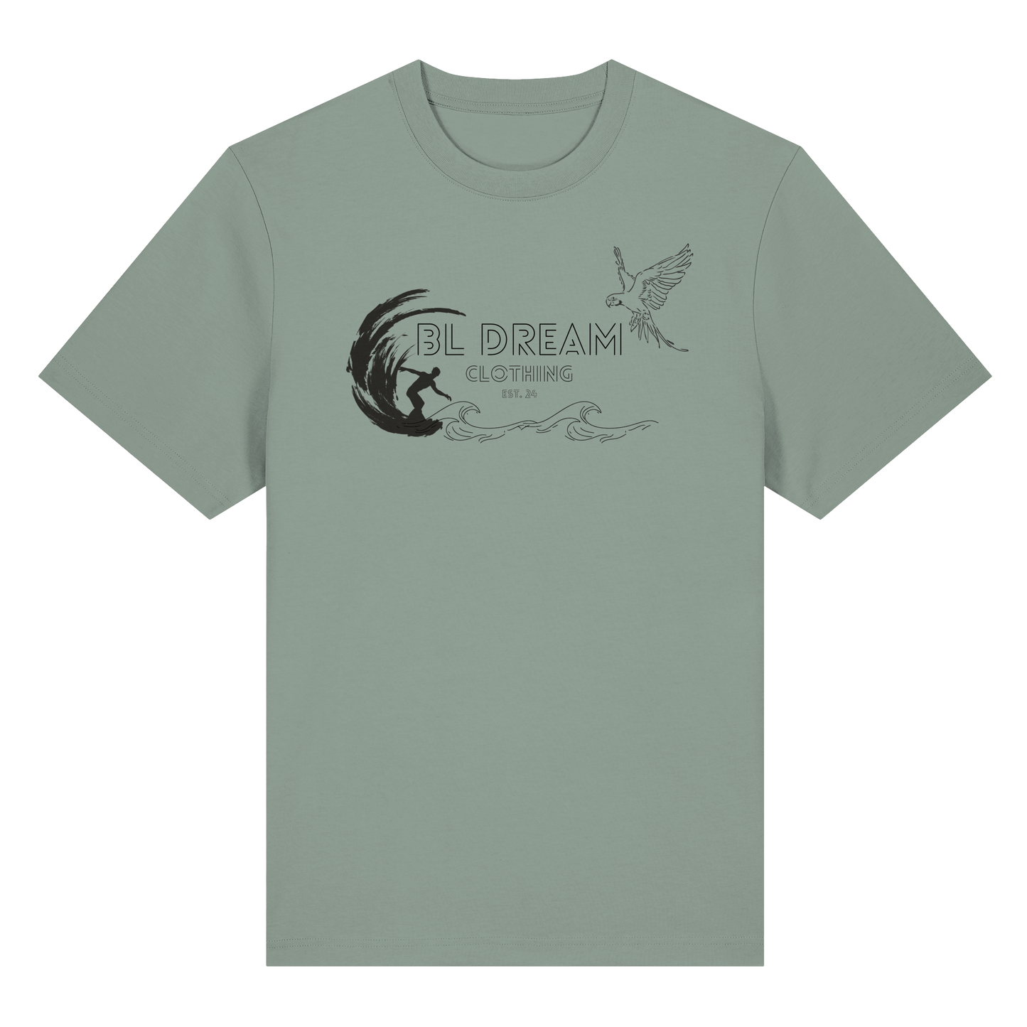 Surf the Summer - Organic Heavy T-Shirt