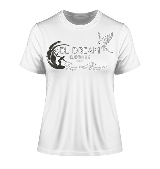 Surf the Summer  - Fitted Ladies Organic Shirt