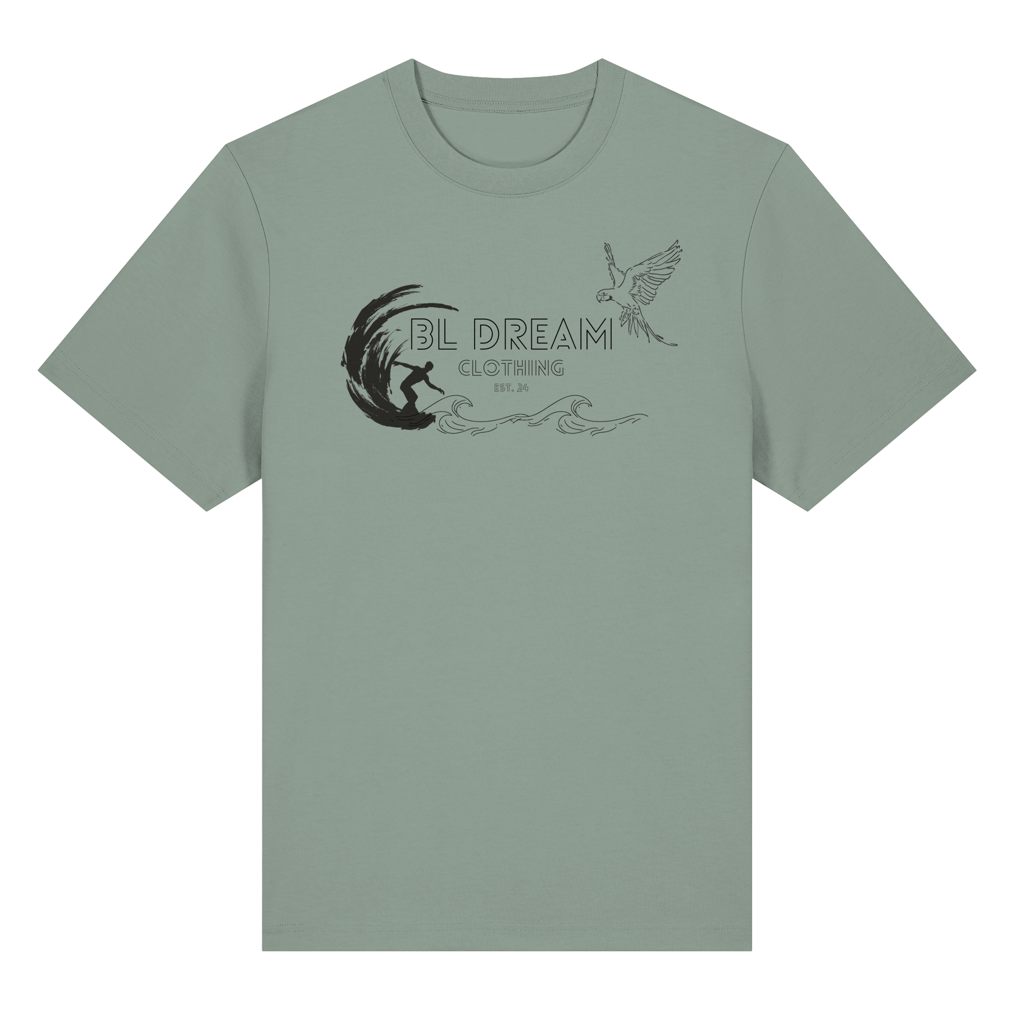 Surf the Summer - Organic Heavy T-Shirt